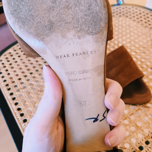 Dear Frances Copper and Black Mules - Picture 6 of 7